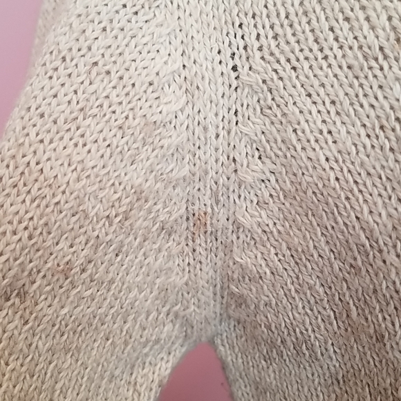 Orvis Cardigan XS 0 Floral Embroidered Oat Cotton Button Front Sweater Gorpcore - Picture 6 of 10